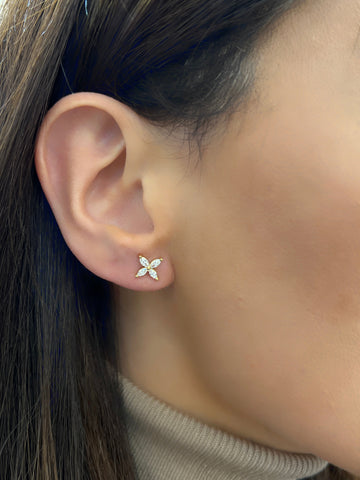 Medium Lotus Earrings