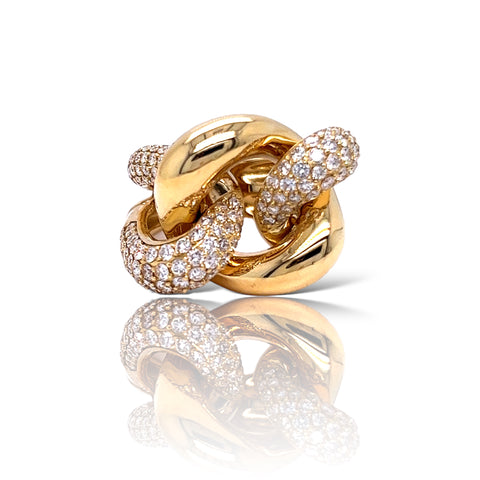 Knot Pave ring