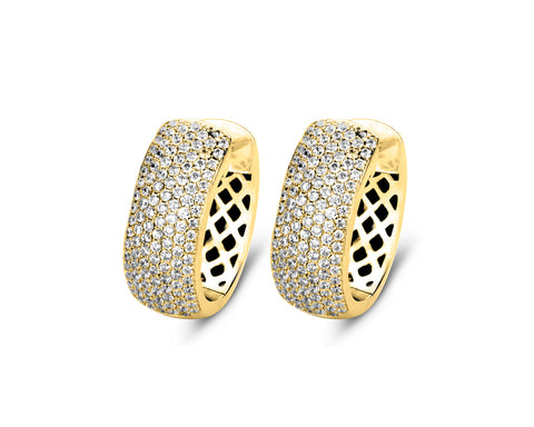 Round Pave earrings