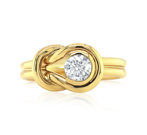 Love Knot Solitaire Ring