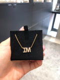 Double initial necklace