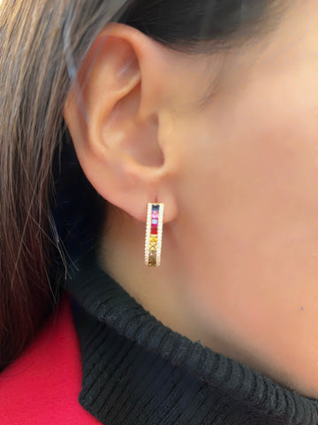 Rainbow Princess earrings