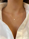 Double cushion necklace