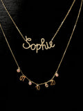 Big script name necklace*
