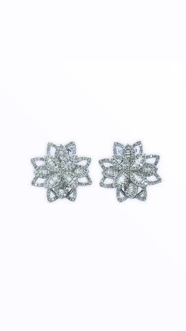 Snowflake diamondearrings