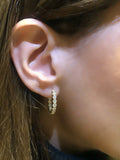 Back and Front diamond hoops