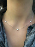 Six diamond necklace