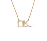 Double initial necklace