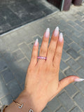 Pink Saphire Emerald ring